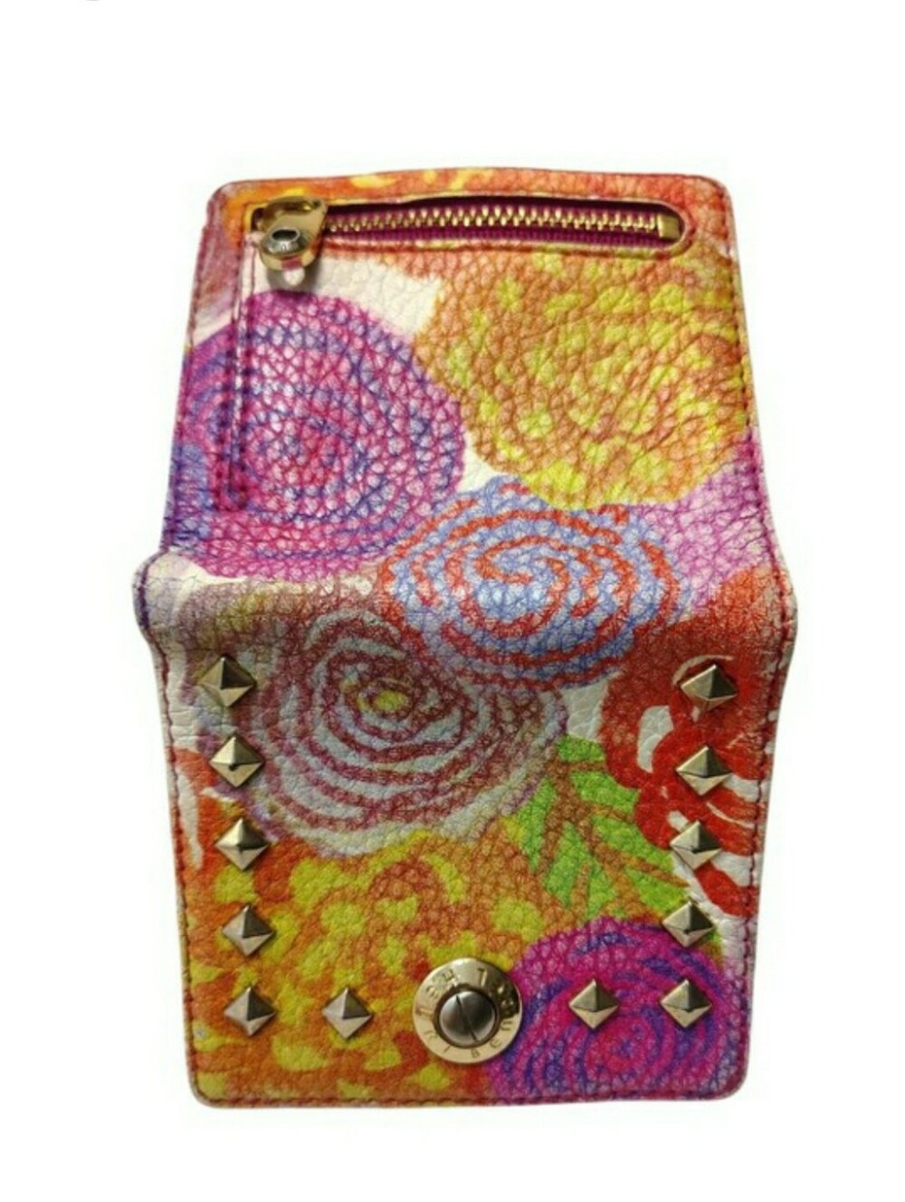 henri bendel Multicolor Floral Studded Wallet - Picture 4 of 10